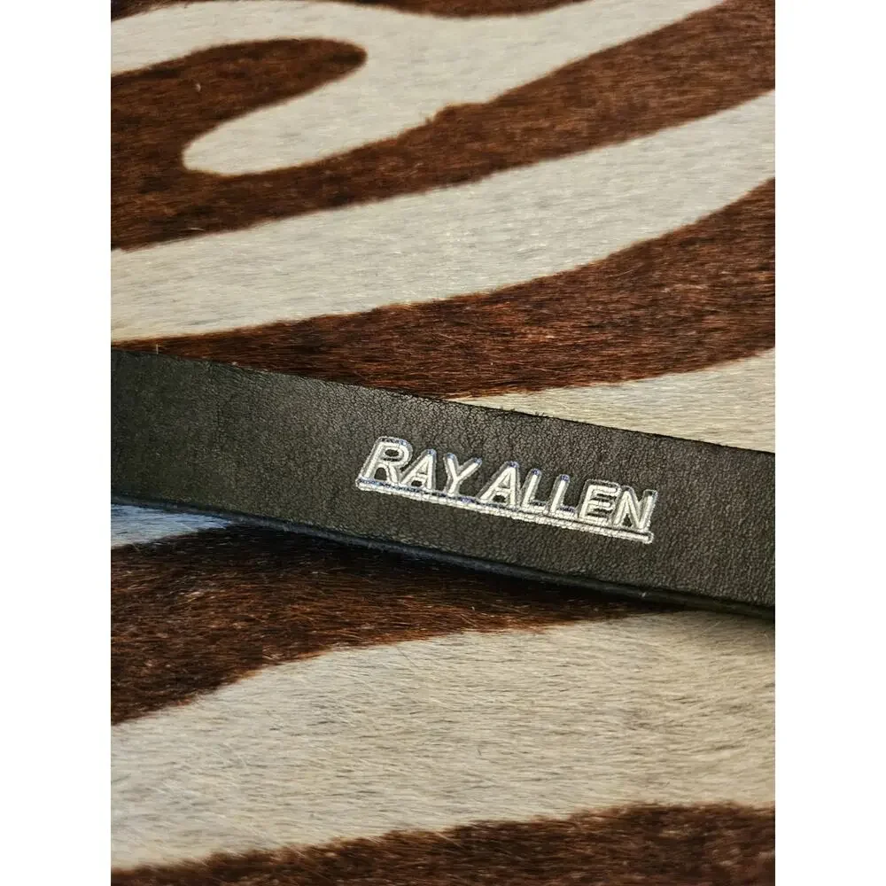 Ray Allen Mfg Signature Leather Leash, 5-Feet x 3/4-Inch, Black